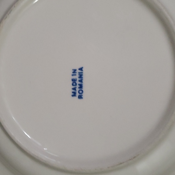 Mid century modern atomic blue flower made in Romania salad bowls set of 3 - Picture 6 of 9